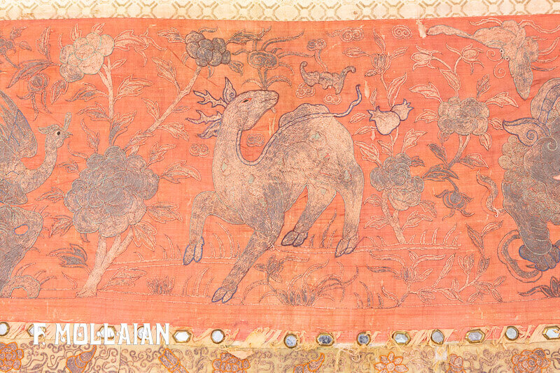 Pair of Antique Chinese Silk Textile n°:30953347